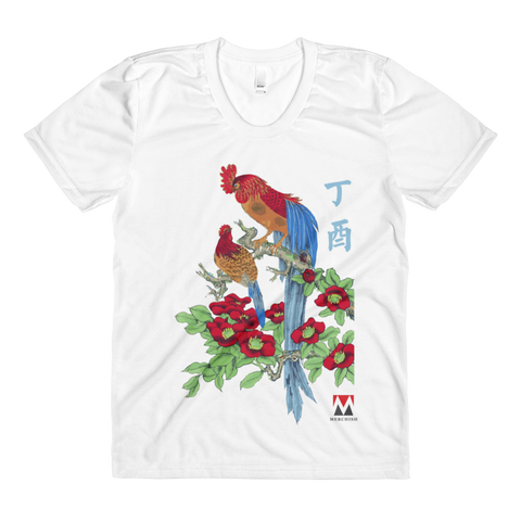 2017 Rooster Year Sublimation women’s crew neck t-shirt